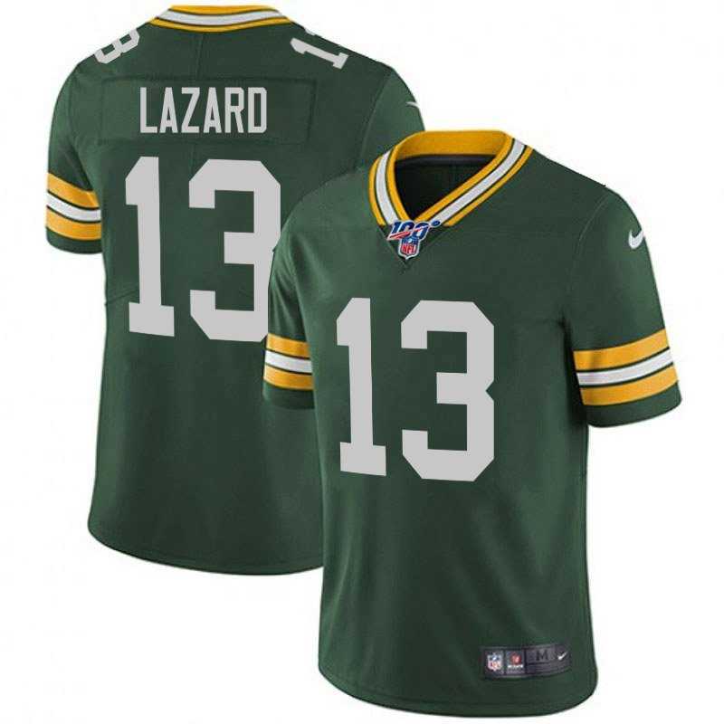 Nike Packers 13 Allen Lazard Green 100th Season Vapor Untouchable Limited Jersey Dzhi