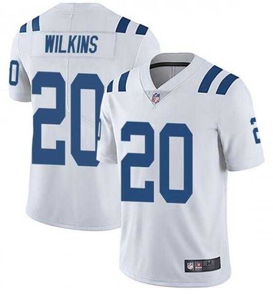 Nike Colts 20 Jordan Wilkins White Vapor Untouchable Limited Jersey Dzhi