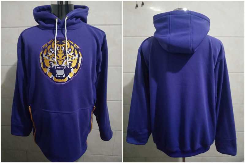 Bengals Blank Purple All Stitched Hooded Sweatshirt