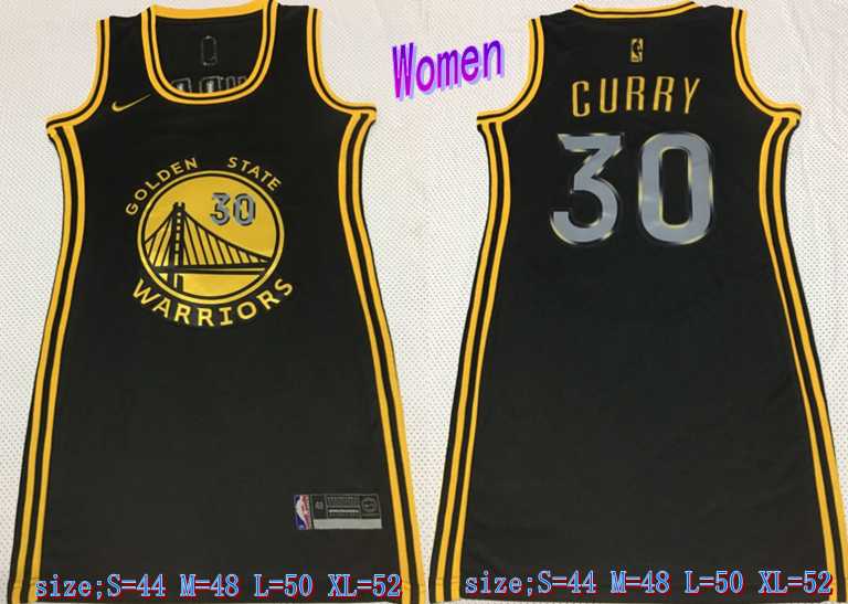 Women Warriors 30 Stephen Curry Black Nike Swingman Jersey