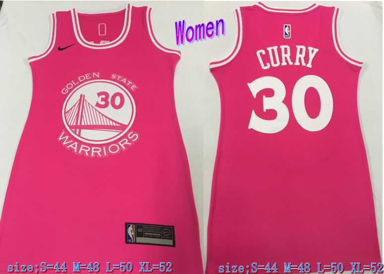 Women Warriors 30 Stephen Curry Pink Nike Swingman Jersey