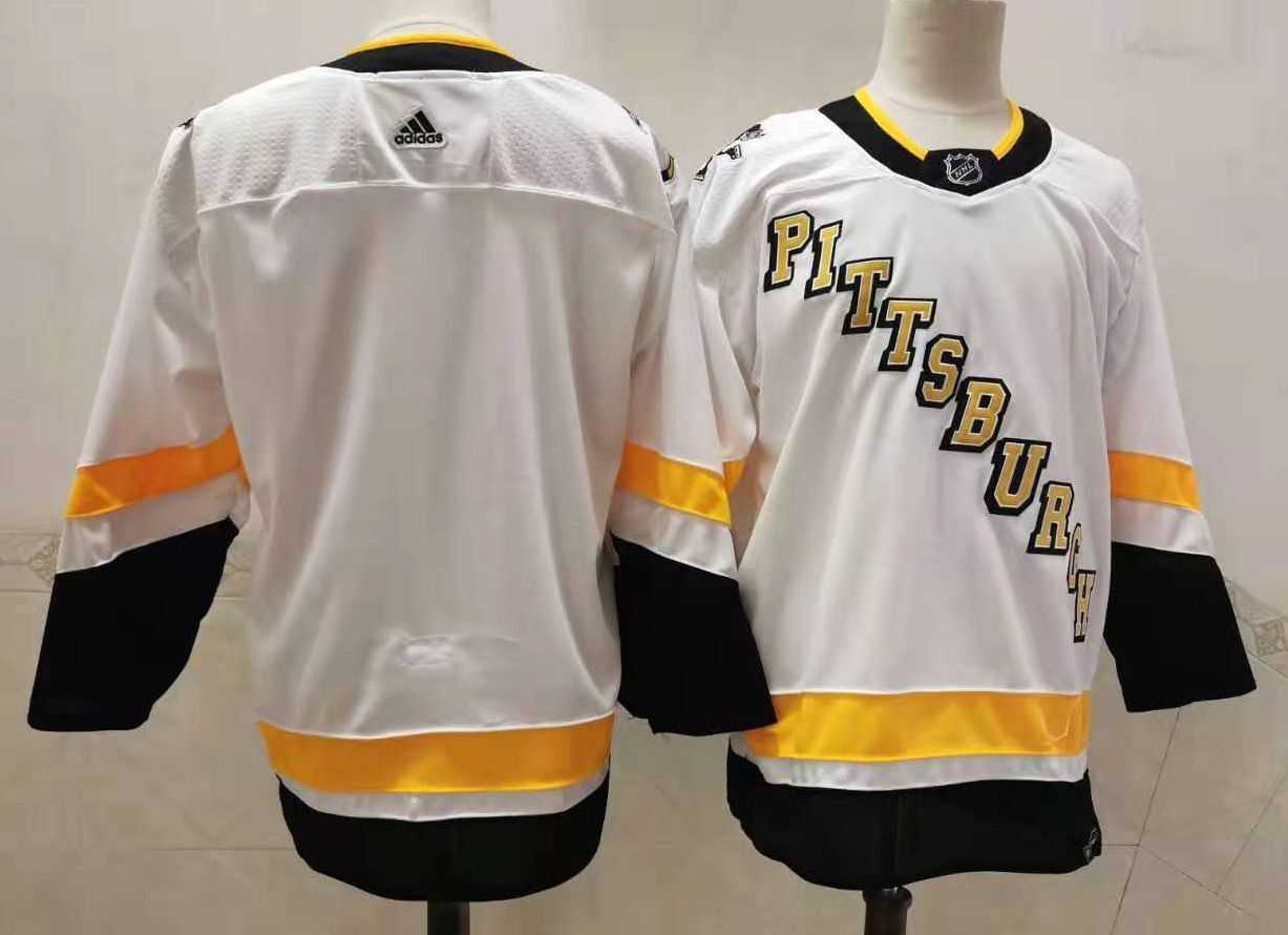 Pittsburgh Penguins Blank White Adidas 2020-21 Stitched Jersey