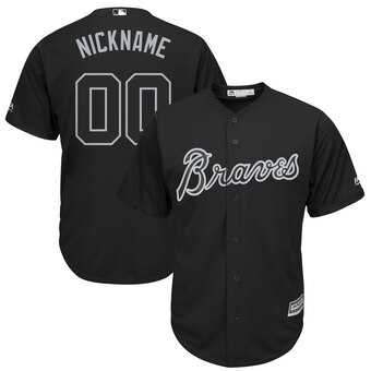 Atlanta Braves Majestic 2019 Players' Weekend Cool Base Roster Customized Black Jersey