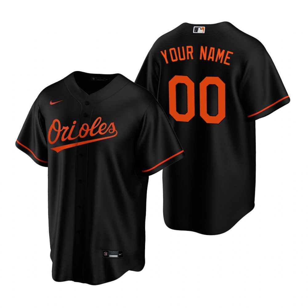 Baltimore Orioles Customized Nike Black Stitched MLB Cool Base Jersey