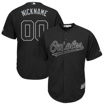 Baltimore Orioles Majestic 2019 Players' Weekend Cool Base Roster Customized Black Jersey