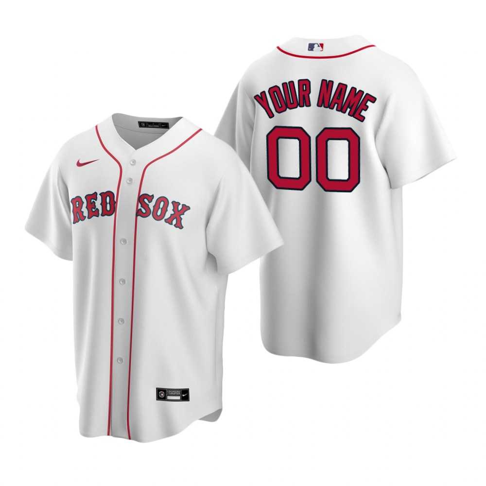 Boston Red Sox Customized Nike White Stitched MLB Cool Base Home Jersey