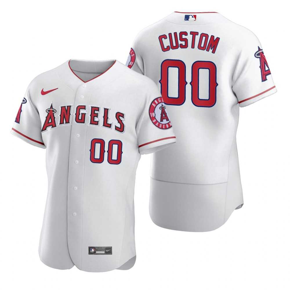 Los Angeles Angels Customized Nike White 2020 Stitched MLB Flex Base Jersey