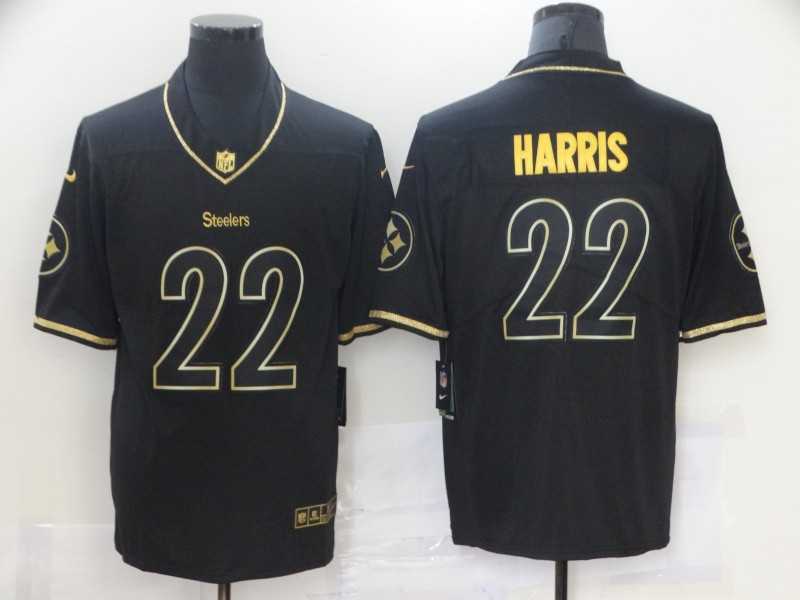 Nike Steelers 22 Najee Harris Black Gold Vapor Untouchable Limited Jersey Dzhi