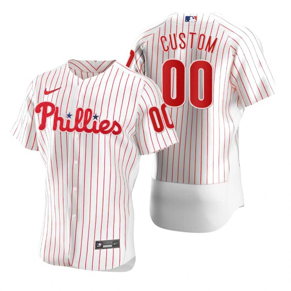 Philadelphia Phillies Customized Nike White 2020 Stitched MLB Flex Base Jersey
