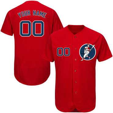 Red Sox Red Customized Flexbase New Design Jersey
