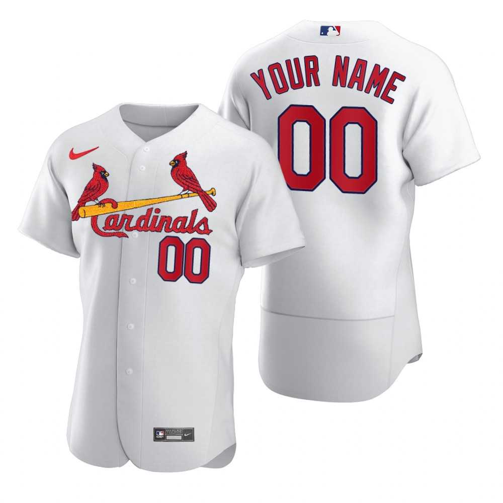 St. Louis Cardinals Customized Nike White 2020 Stitched MLB Flex Base Jersey