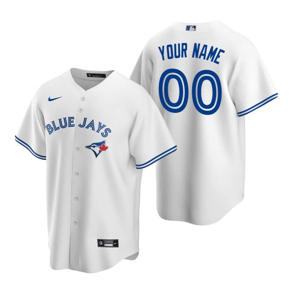Toronto Blue Jays Customized Nike White Stitched MLB Cool Base Home Jersey