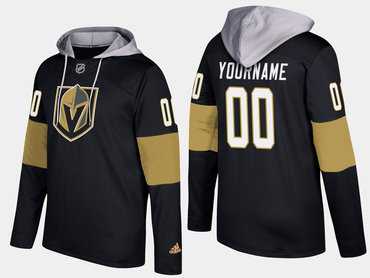 Vegas Golden Knights Men's Customized Name And Number Black Adidas Hoodie
