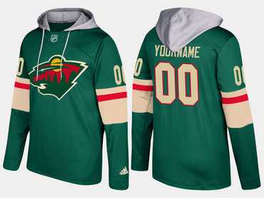 Wild Men's Customized Name And Number Green Adidas Hoodie