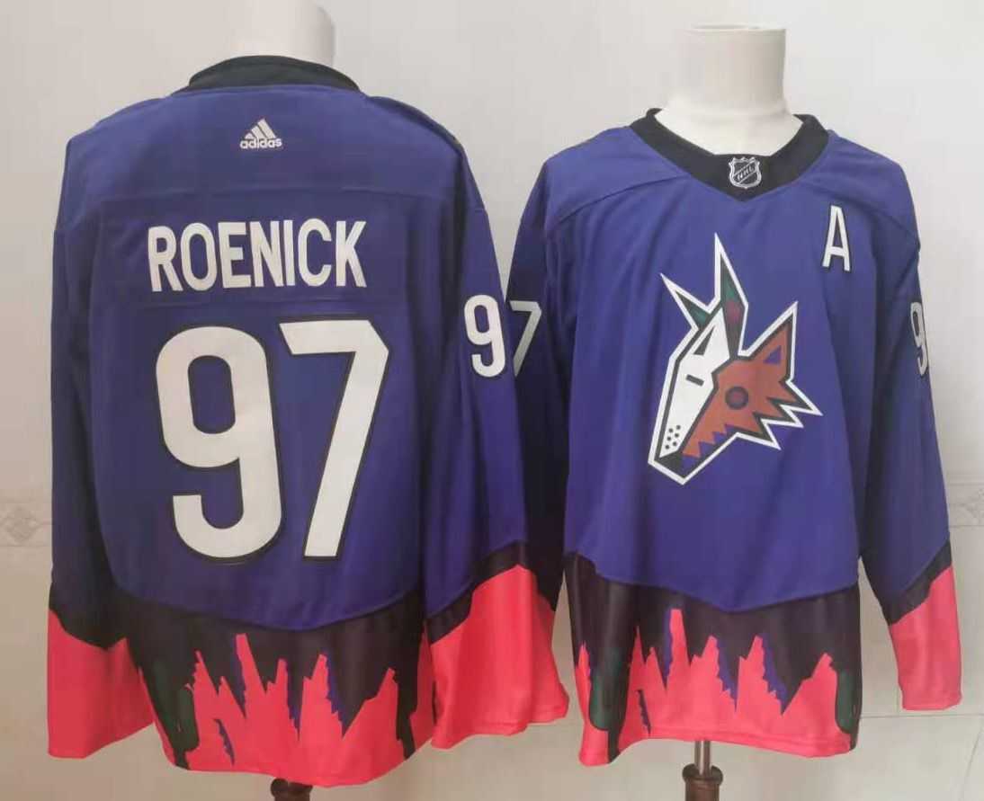 Coyotes 97 Jeremy Roenick Purple 2020-21 Reverse Retro Adidas Jersey