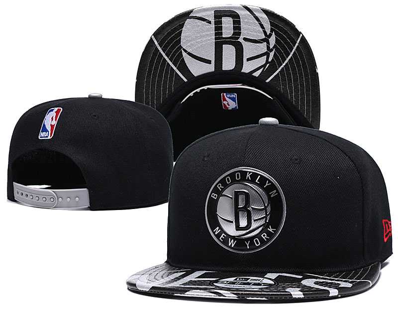 Brooklyn Nets Team Logo Adjustable Hat YD (2)
