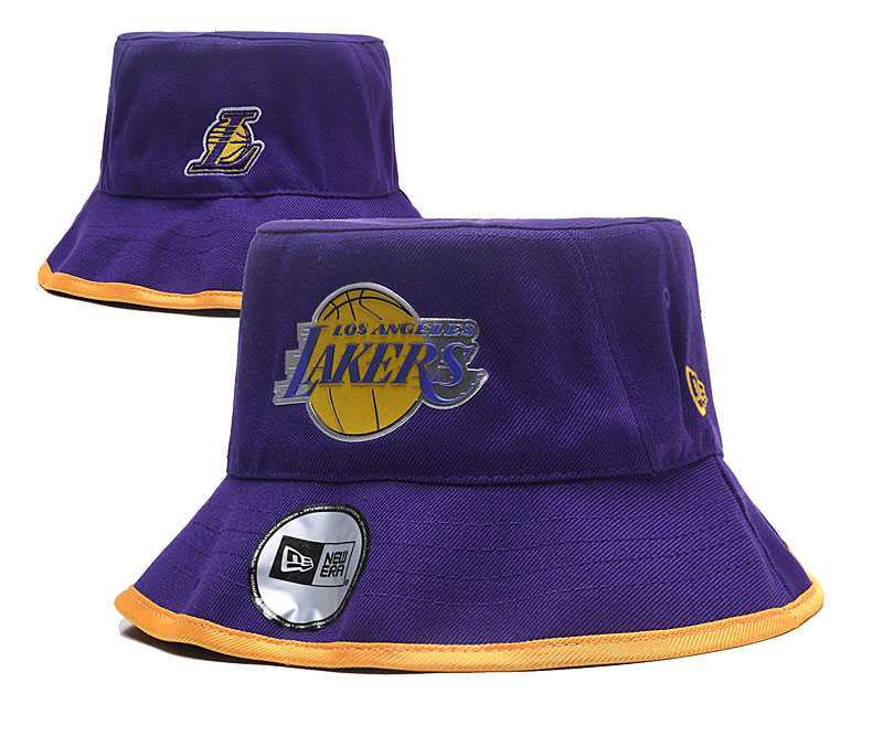Los Angeles Lakers Team Logo Adjustable Hat YD (18)
