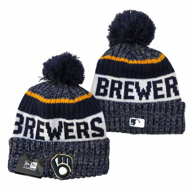 Milwaukee Brewers Knit Hat YD (1)