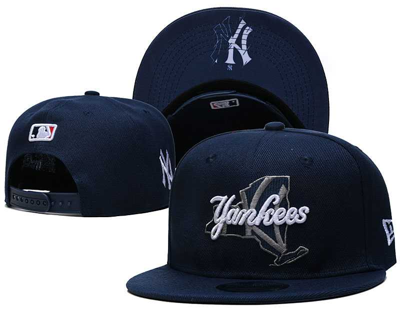 New York Yankees Team Logo Adjustable Hat YD (3)