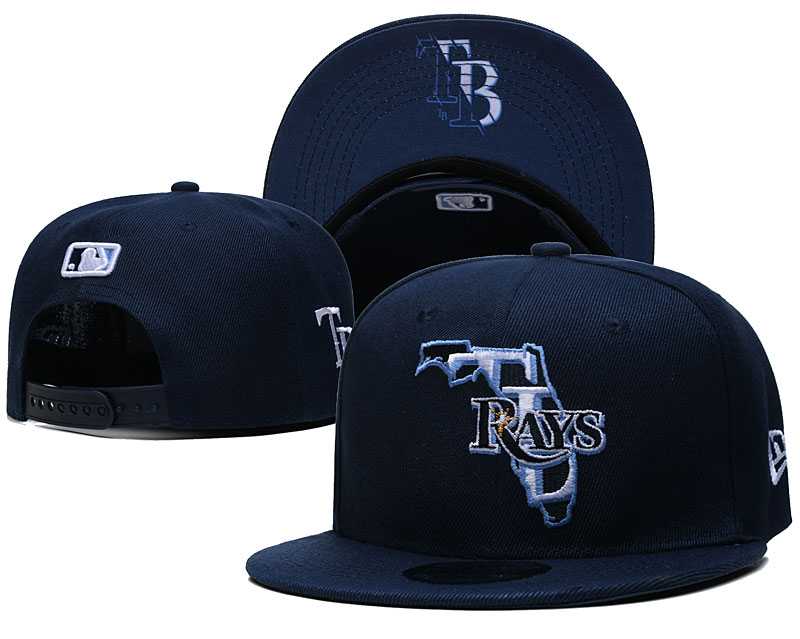 Tampa Bay Rays Team Logo Adjustable Hat YD (2)