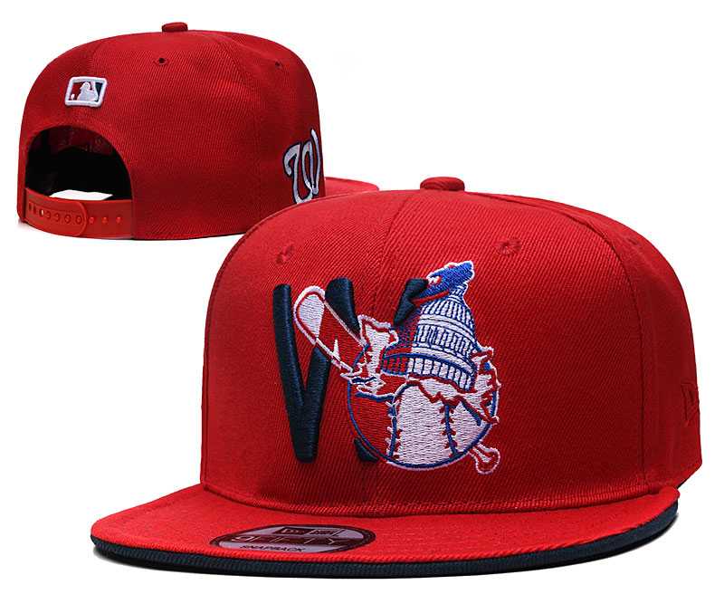 Washington Nationals Team Logo Adjustable Hat YD (3)
