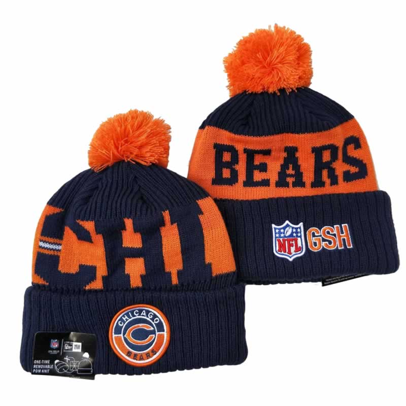 Chicago Bears Team Logo Knit Hat YD (20)