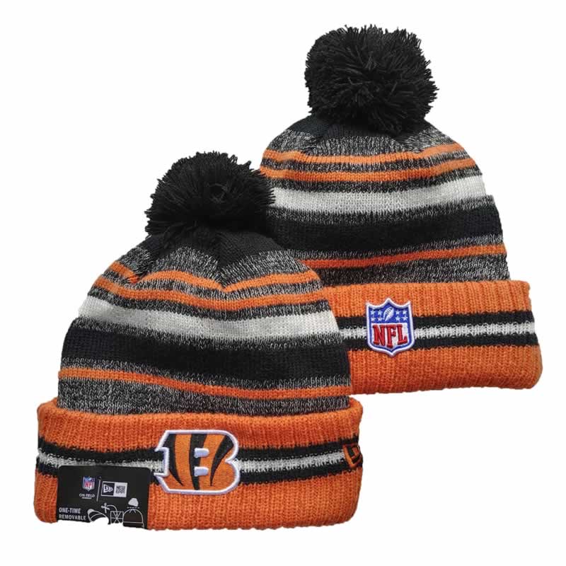 Cincinnati Bengals Team Logo Knit Hat YD (13)