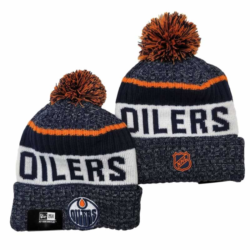 Edmonton Oilers Team Logo Knit Hat YD (2)