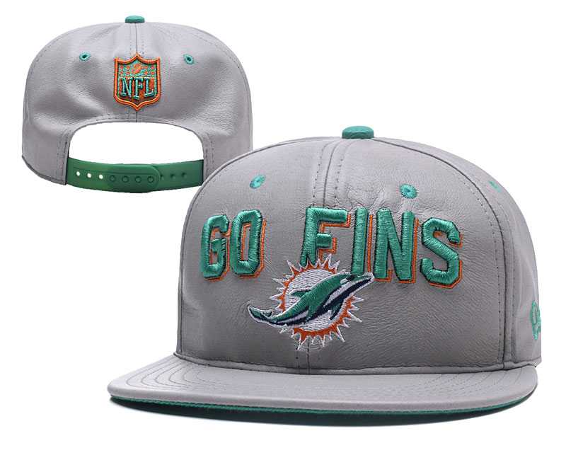 Miami Dolphins Team Logo Adjustable Hat YD (1)