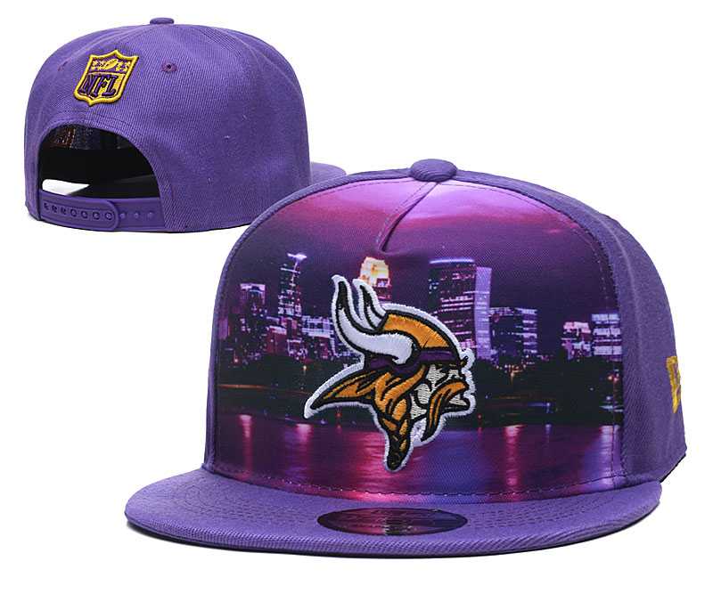 Minnesota Vikings Team Logo Adjustable Hat YD (8)