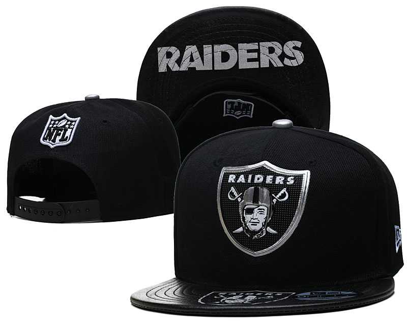 Oakland Raiders Team Logo Adjustable Hat YD (5)