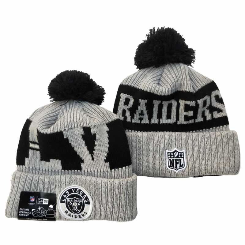 Oakland Raiders Team Logo Knit Hat YD (10)