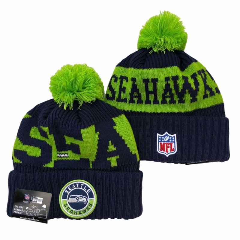 Seattle Seahawks Team Logo Knit Hat YD (12)
