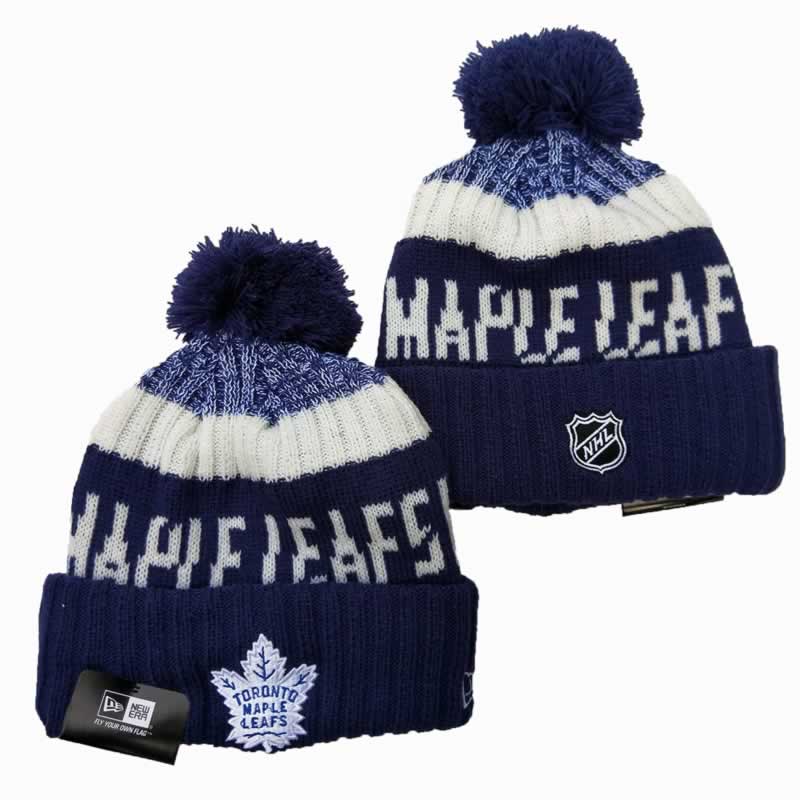 Toronto Maple Leafs Team Logo Knit Hat YD (1)