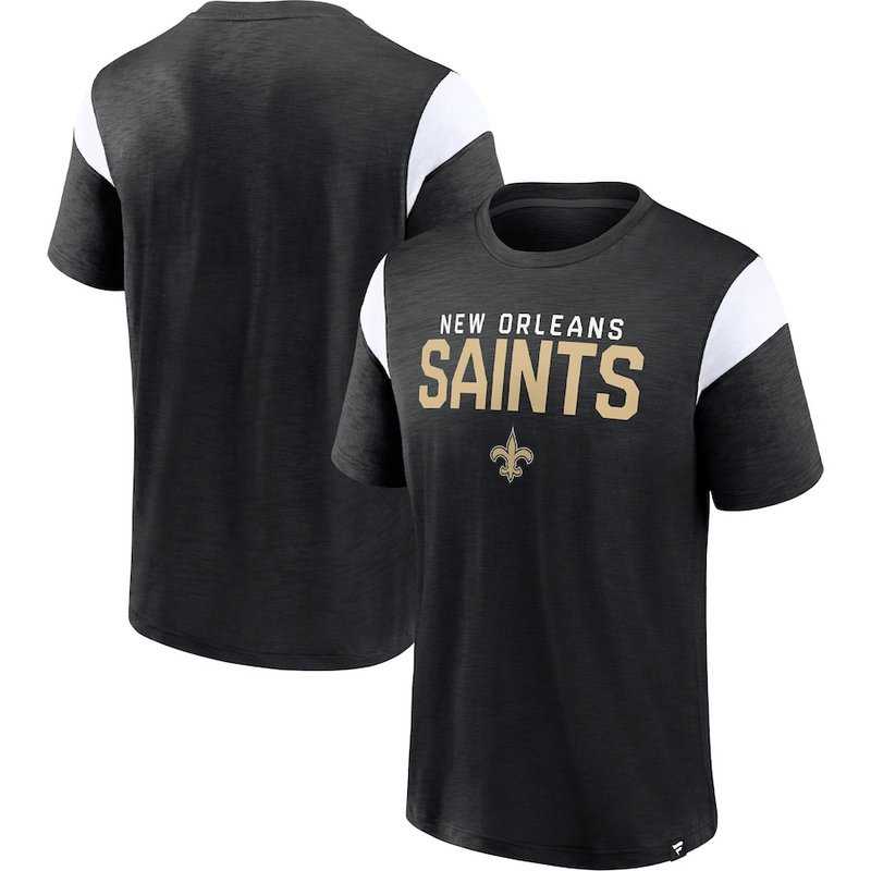 New Orleans Saints Fanatics Branded Black Home Stretch Team Men's T-Shirt