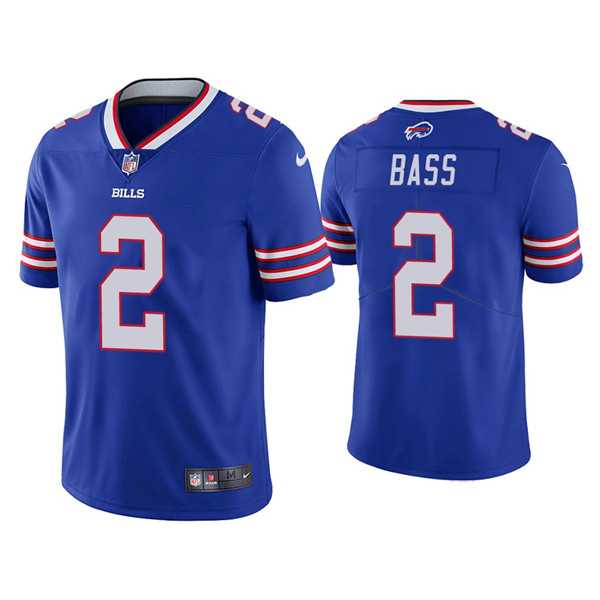 Nike Men & Women & Youth Buffalo Bills #2 Tyler Bass Blue Vapor Untouchable Limited Stitched Jersey