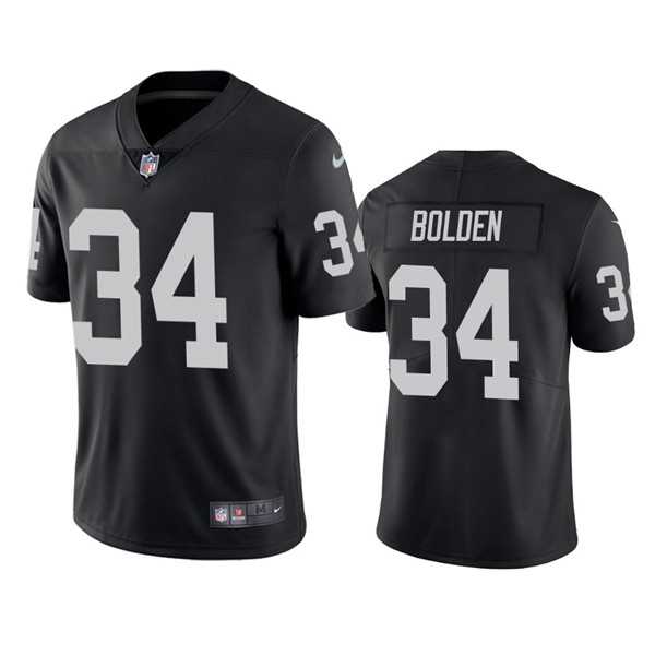 Nike Men & Women & Youth Las Vegas Raiders #34 Brandon Bolden Black Vapor Limited Stitched Jersey
