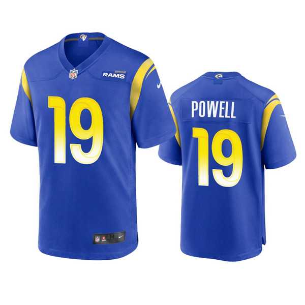 Nike Men & Women & Youth Los Angeles Rams #19 Brandon Powell Royal Stitched Football Game Jersey