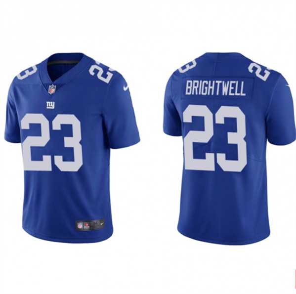 Nike Men & Women & Youth New York Giants #23 Gary Brightwell Blue Vapor Untouchable Limited Stitched Jersey