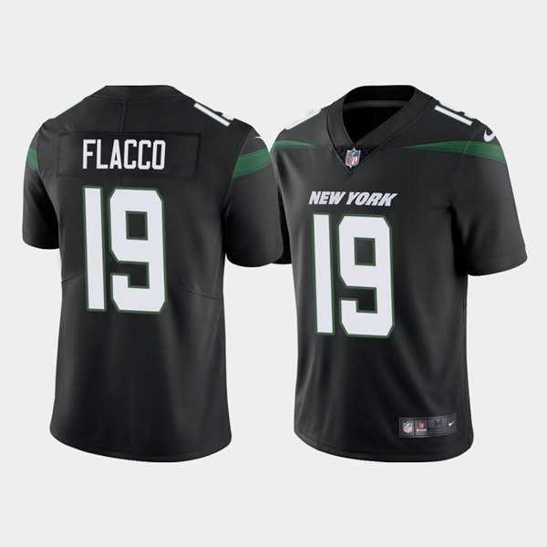 Nike Men & Women & Youth New York Jets #19 Joe Flacco Black Vapor Limited Stitched Jersey