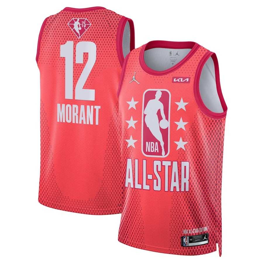 Grizzlies 12 Ja Morant Red 2022 NBA All-Star Jordan Brand Swingman Jersey