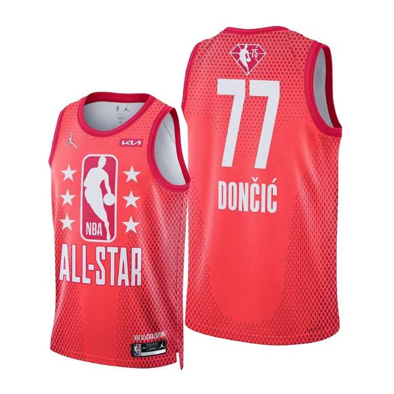 Mavericks 77 Luka Doncic Red 2022 NBA All-Star Jordan Brand Swingman Jersey