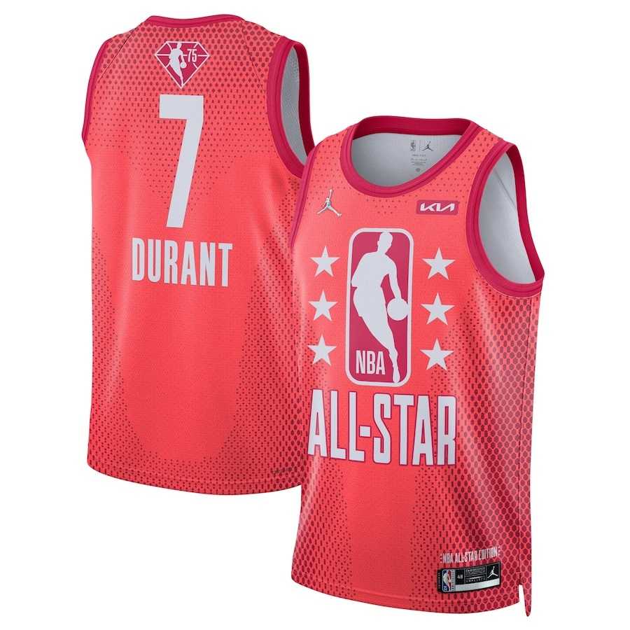 Nets 7 Kevin Durant Red 2022 NBA All-Star Jordan Brand Swingman Jersey