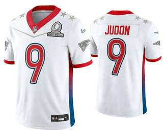 New England Patriots 9 Matt Judon White 2022 Pro Bowl Vapor Untouchable Limited Jersey Dyin