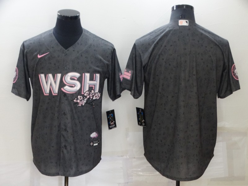 Nationals Blank Gray Nike 2022 City Connect Cool Base Jersey Dzhi