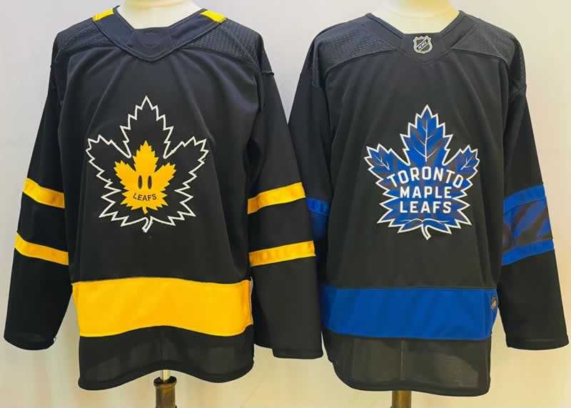 Maple Leafs Blank Justin Bieber's Black Adidas Hockey Jersey