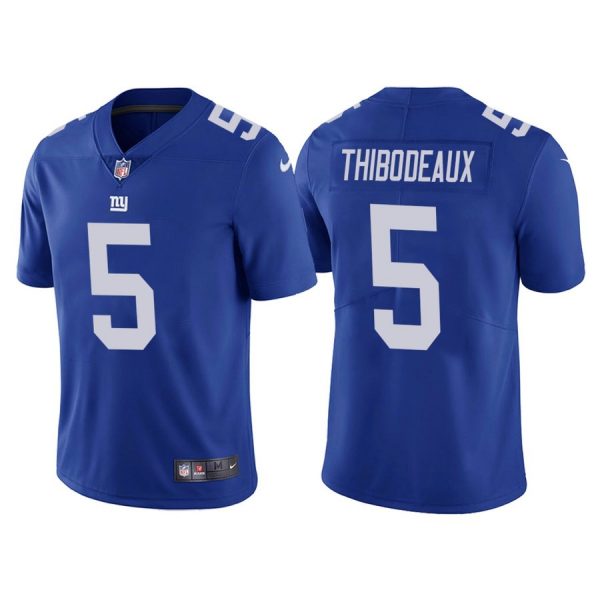 Nike Giants Men & Women & Youth 5 Kayvon Thibodeaux Royal 2022 NFL Draft Vapor Untouchable Limited Jersey
