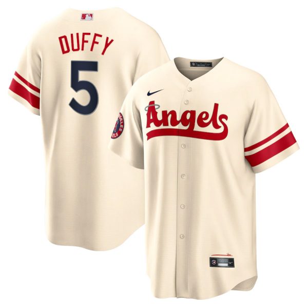 Angels 5 Matt Duffy Cream 2022 City Connect Cool Base Jersey Dzhi