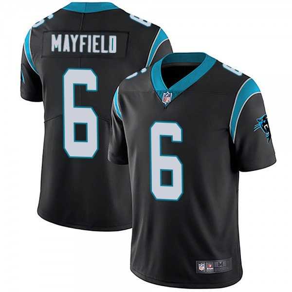 Nike Men & Women & Youth Panthers 6 Baker Mayfield Black Vapor Untouchable Limited Stitched Jersey