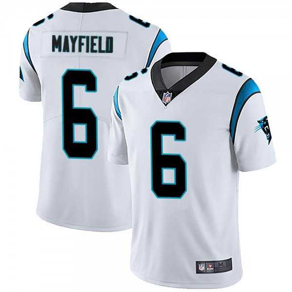Nike Men & Women & Youth Panthers 6 Baker Mayfield White Vapor Untouchable Limited Stitched Jersey